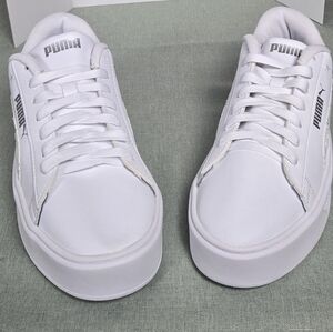 Puma Platform Sneakers White Women’s 8.5 Chunky Casual Streetwear Shoes